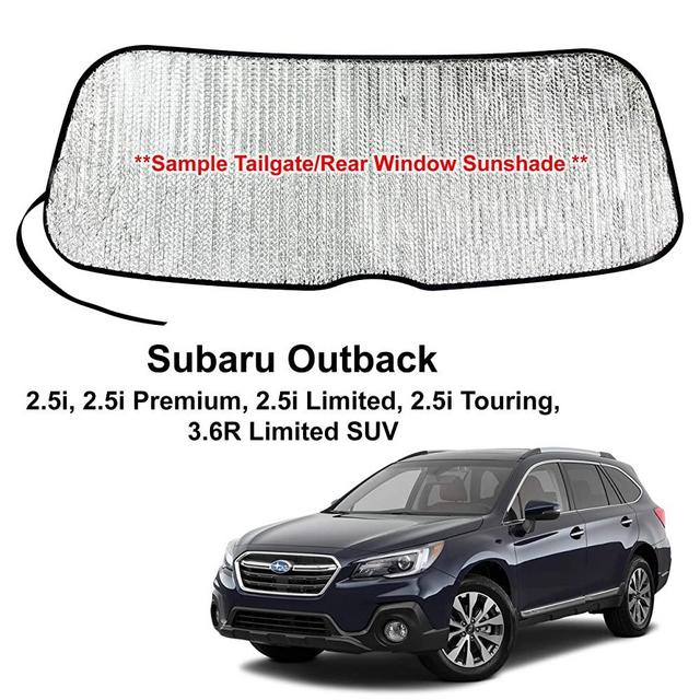 YelloPro Rear Tailgate Window Sunshade Custom Fit for 2015 2016 2017 2018 2019 Subaru Outback, 2.5i, 2.5i Premium, 2.5i Limited, 2.5i Touring, 3.6R Limited SUV, UV Reflector Sun Protection Accessories
