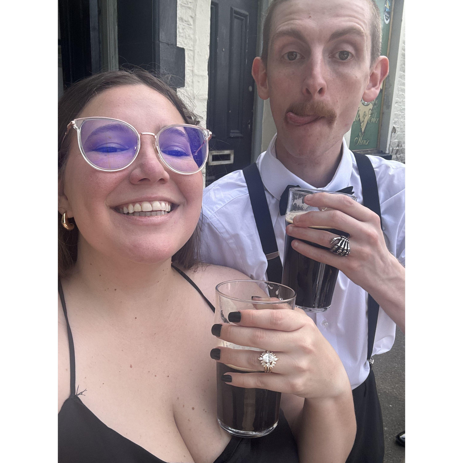 Our first selfie as a married couple
