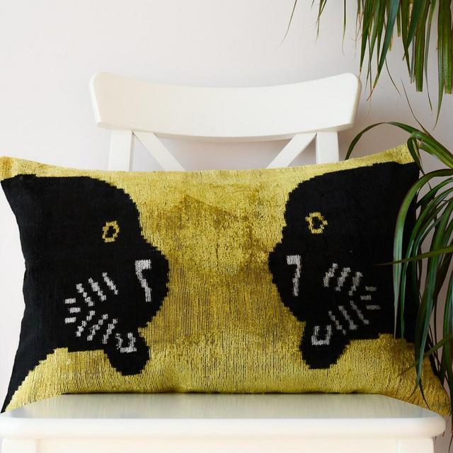 Velvet Ikat Pillow