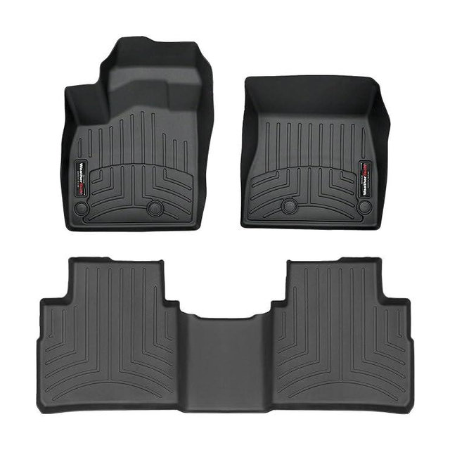 WeatherTech Custom Fit FloorLiners for Nissan Rogue - 1st & 2nd Row (4417701-4416442), Black