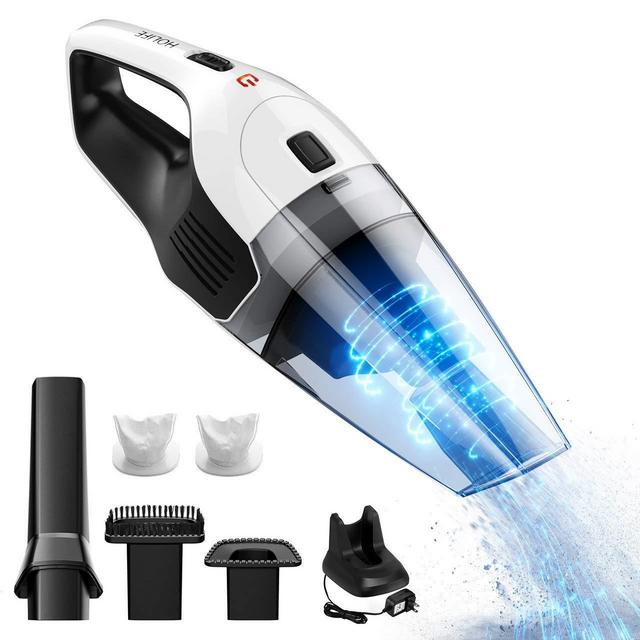 LivSense - [Upgraded Version]Handheld Vacuum, HoLife Cordless Vacuum Cleaner with 14.8V Li-ion Battery Powered Rechargeable Quick Charge Tech and Cyclone Suction Lightweight Hand Vac