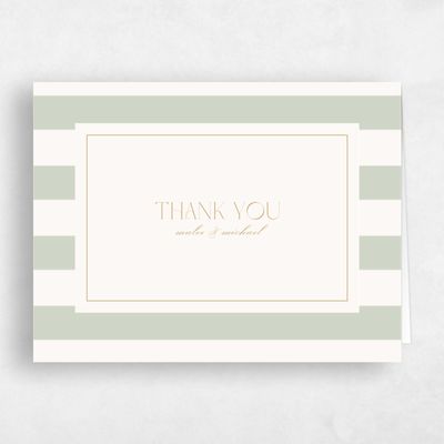 Grassy Sage, Green Wedding Thank You - Cancun Landscape