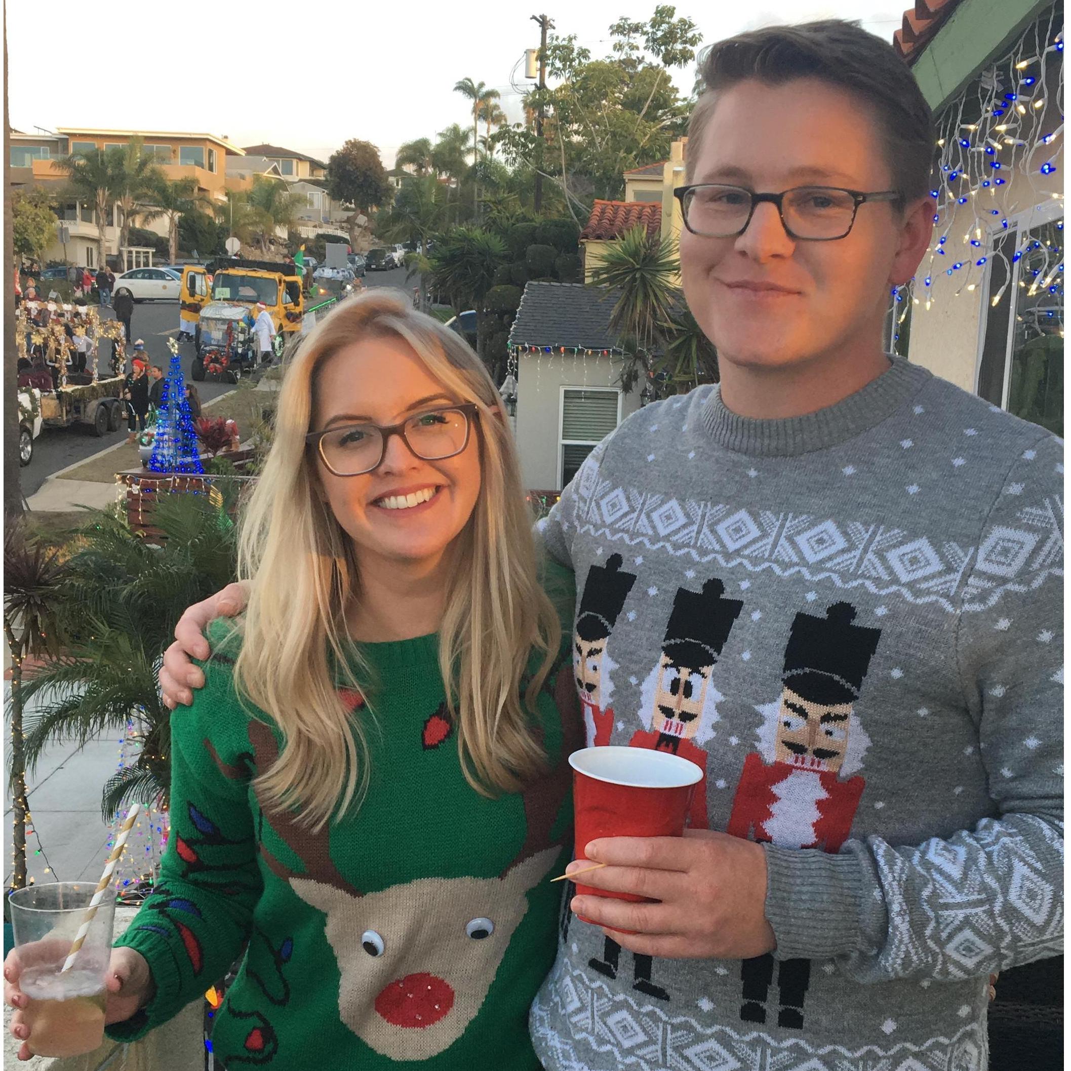 One of many Ocean Beach Christmas parades.