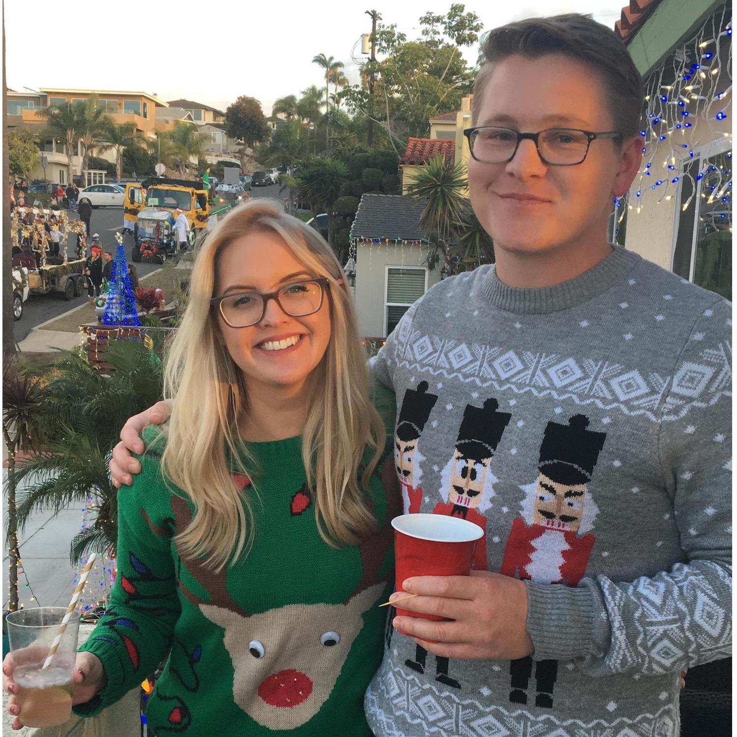 One of many Ocean Beach Christmas parades.