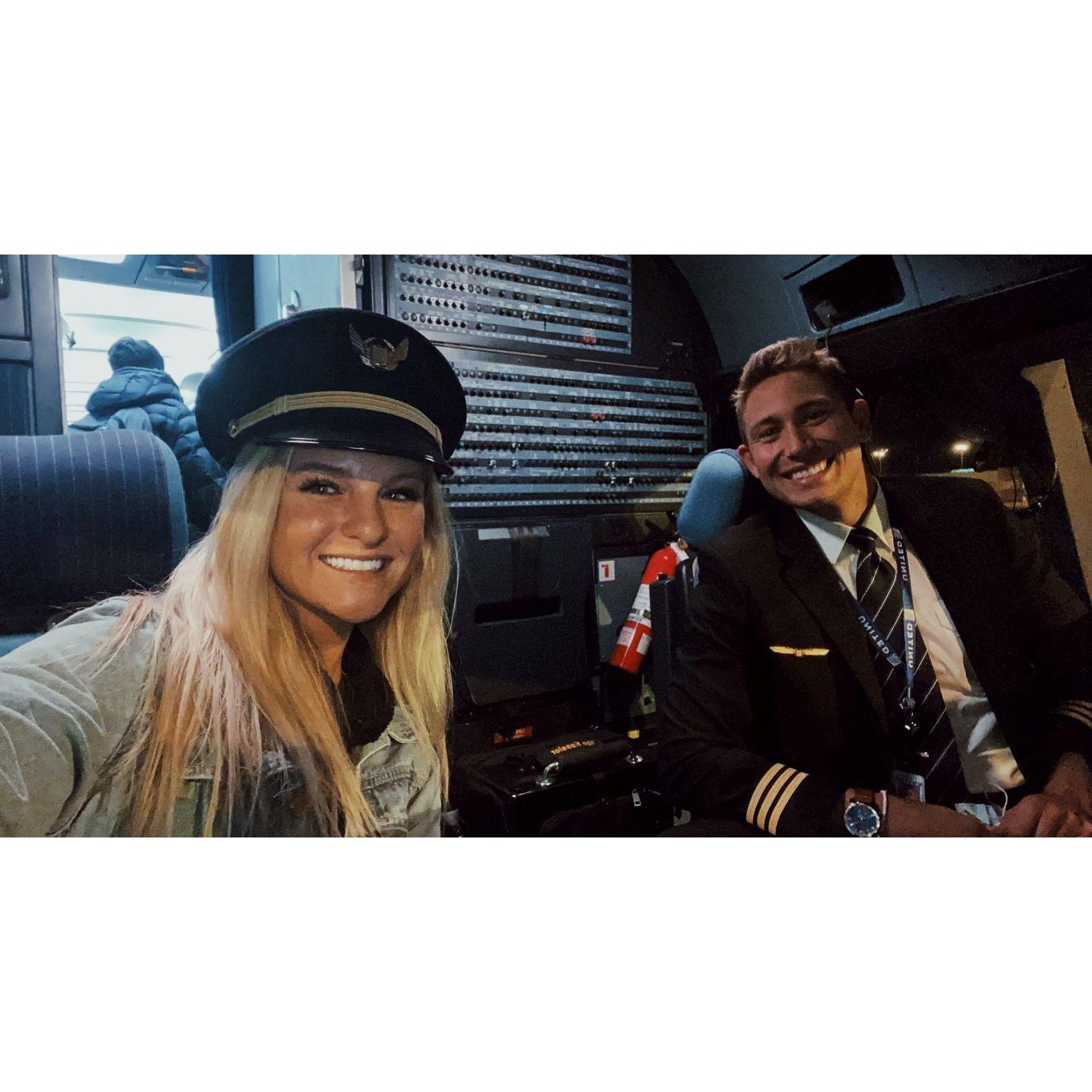First time Baron flew Ashton to Newark