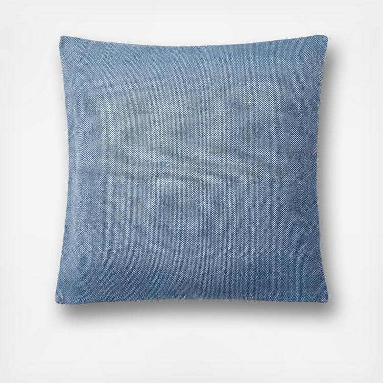 Willa Percale Faded Woven Throw Pillow