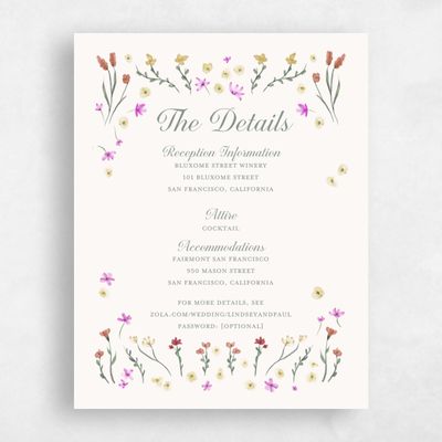 Beige Wedding Enclosure - Harebell