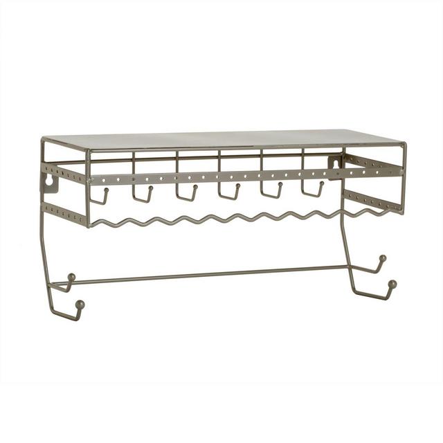 Simplify Wall Mount Jewelry and Accessory Organizer in Satin