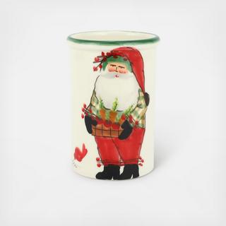 Old St. Nick Utensil Holder with Carrots