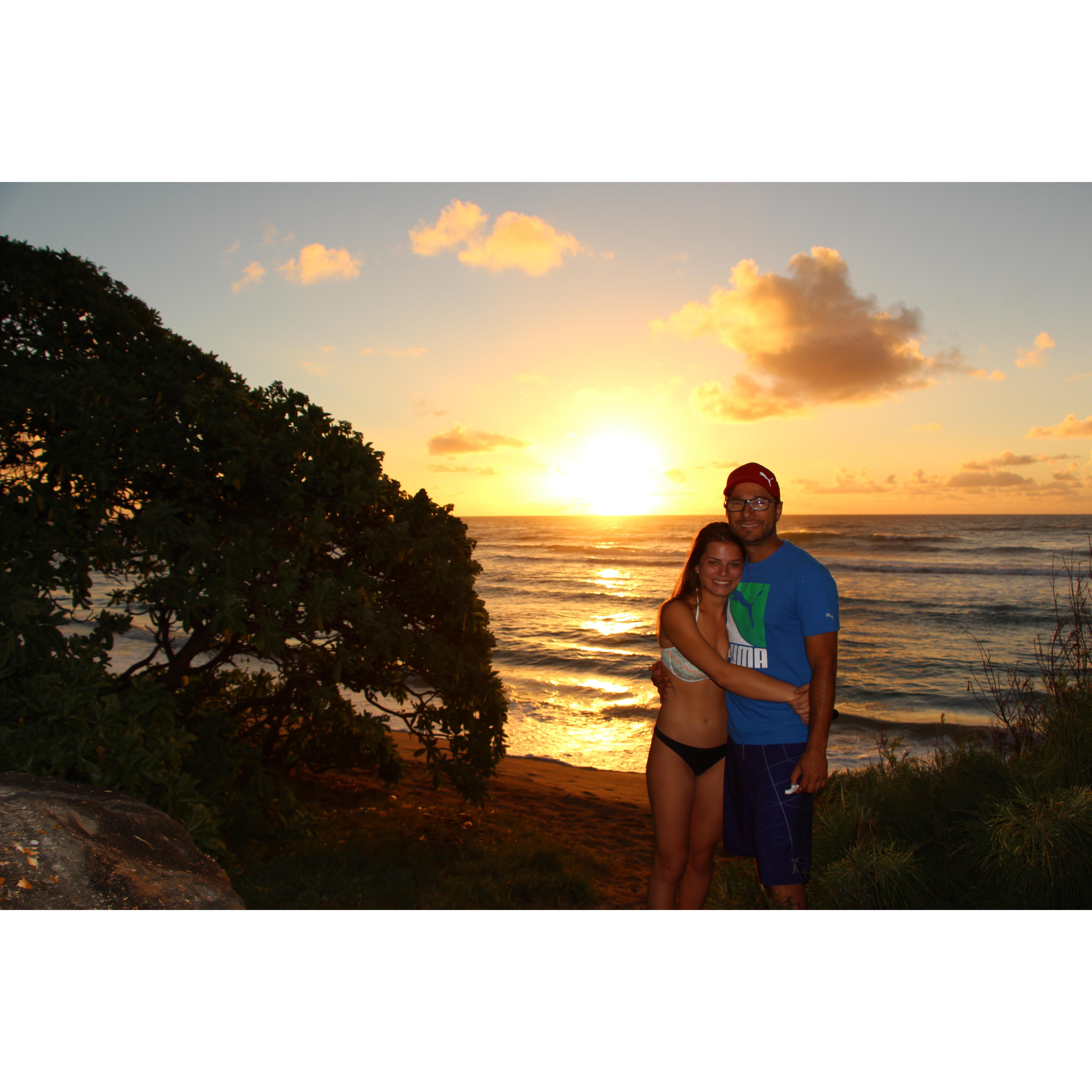 No seu abraço todos os dias quero acordar
Hawaiian Sunrise