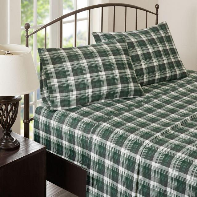Woolrich® Tasha Flannel Queen Sheet Set in Green