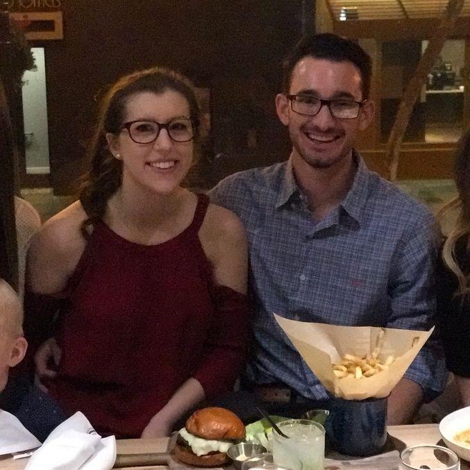 April 2017: Our very first picture together for Kelly's 21st birthday. Also Eddie's first time "meeting the parents".