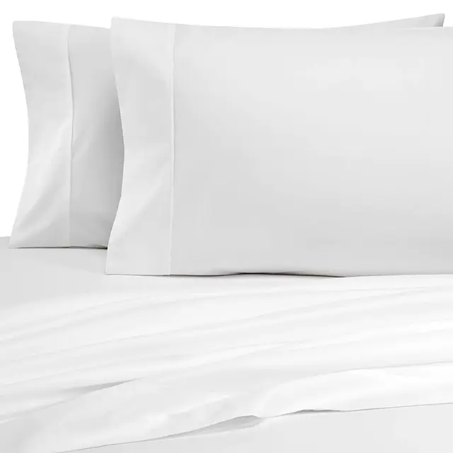 Heartland® HomeGrown™ 325-Thread-Count Cotton Percale Queen Fitted Sheet in White