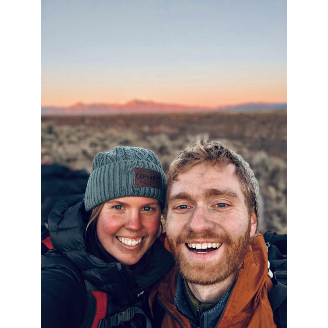 Selfie after a perfect crag day on the rim of the Rio Grande, outside of Taos, NM. Circa 2018.