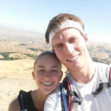 Hiking Mission Peak - Brad would later propose to Rebecca here <3