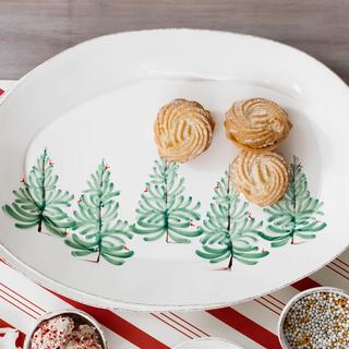 Lastra Melamine Holiday Oval Platter