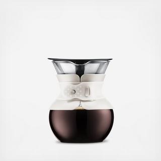 Single Serve Pour Over Coffee Maker with Permanent Filter