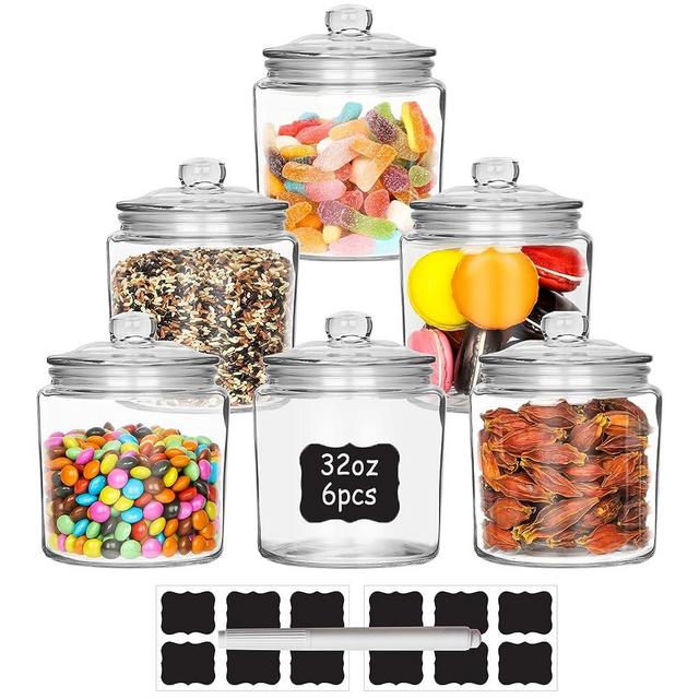Tourdeus Pop Container 4-Piece Airtight Food Storage with Lids, BPA-Free  Leakproof Stackable - Ideal for Flour Cereal Snacks & Pantry Organization 