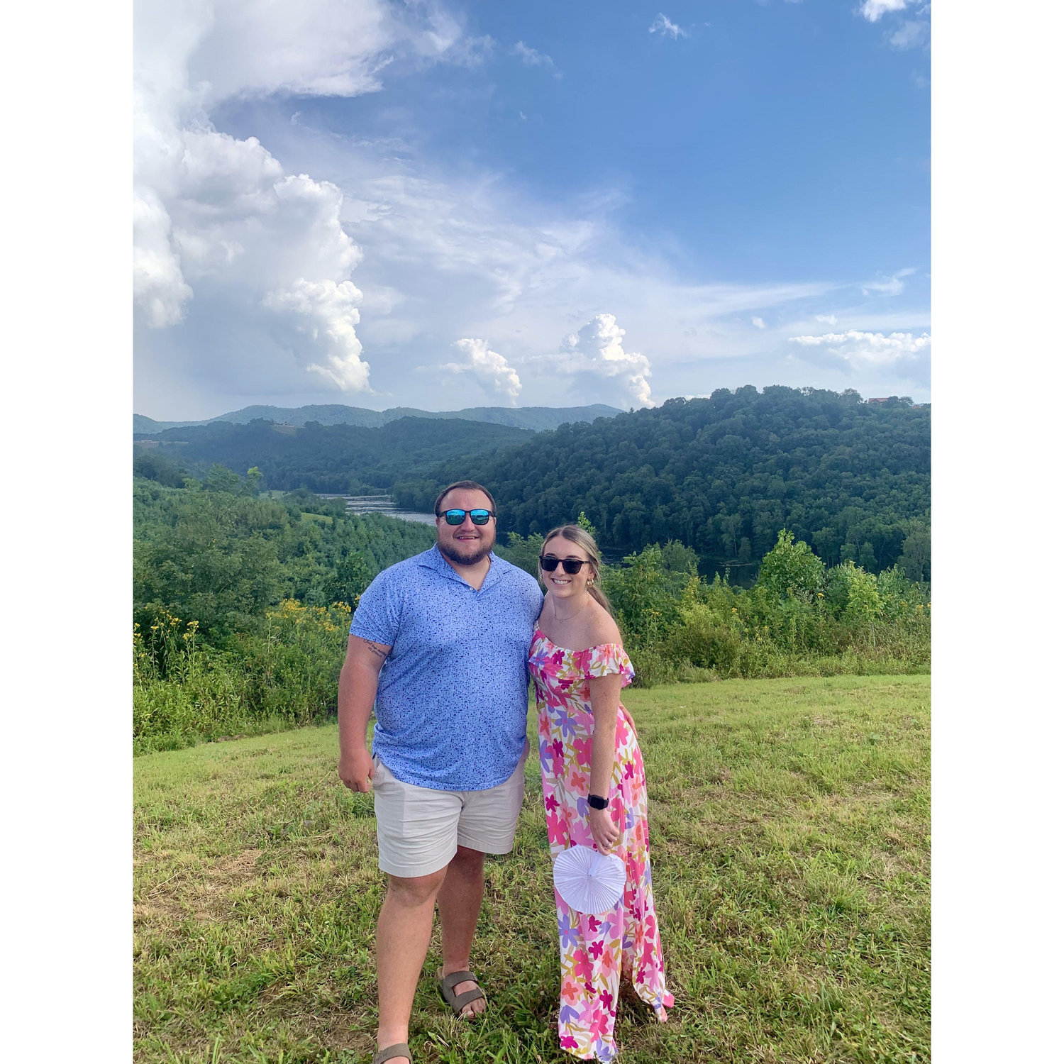 Celebrating family getting married on the New River
