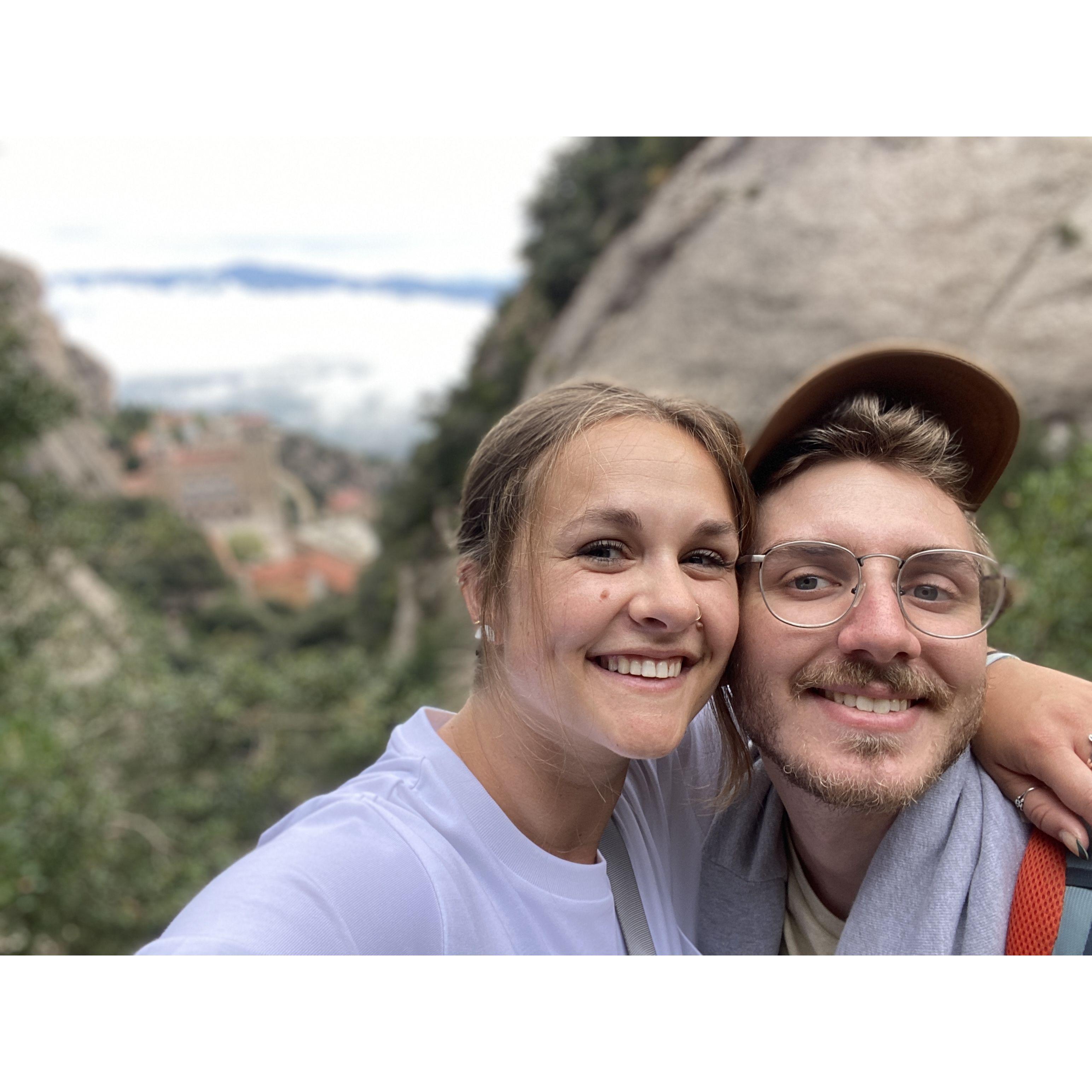 hiking in Montserrat, Spain
