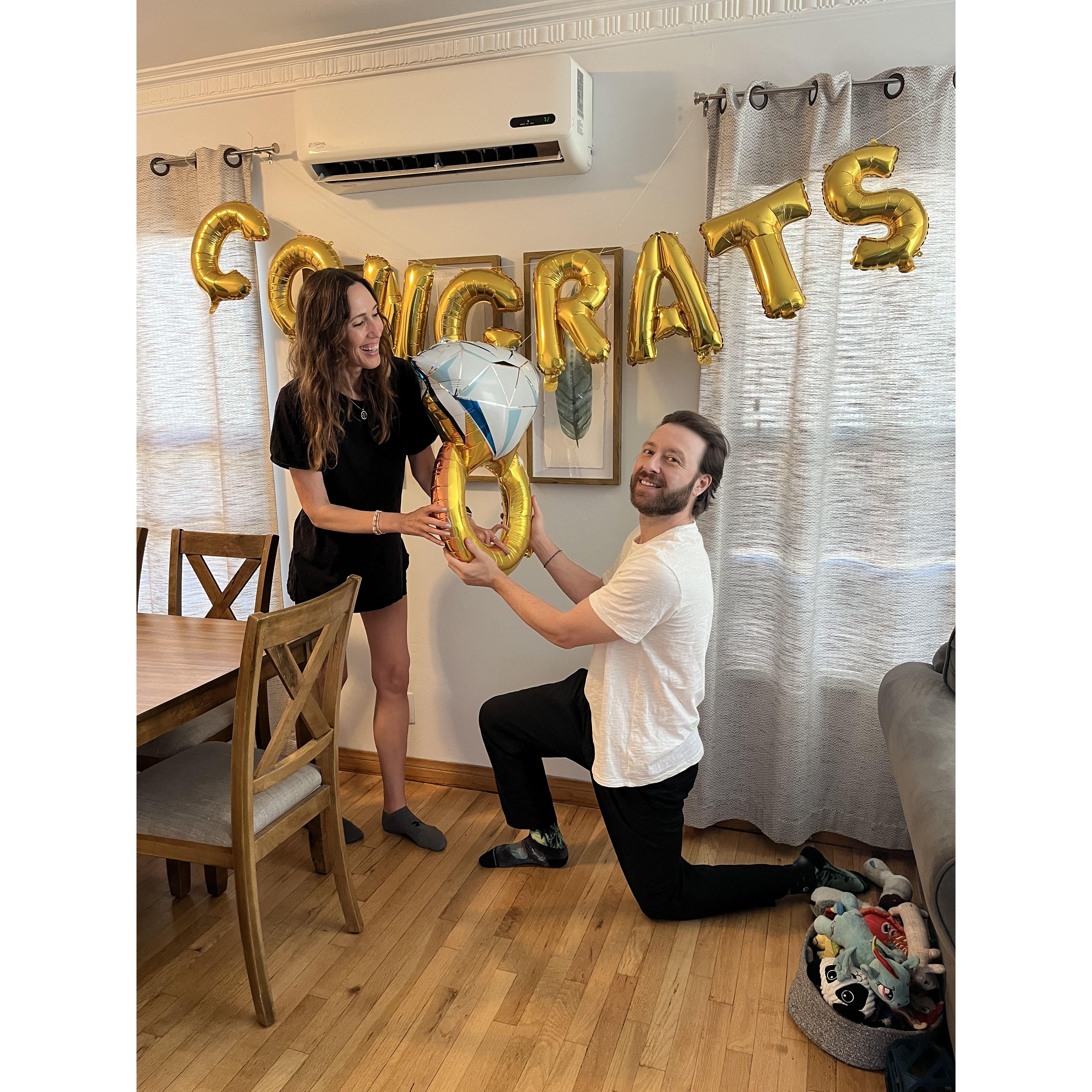 Celebrating at Amy and Johne's