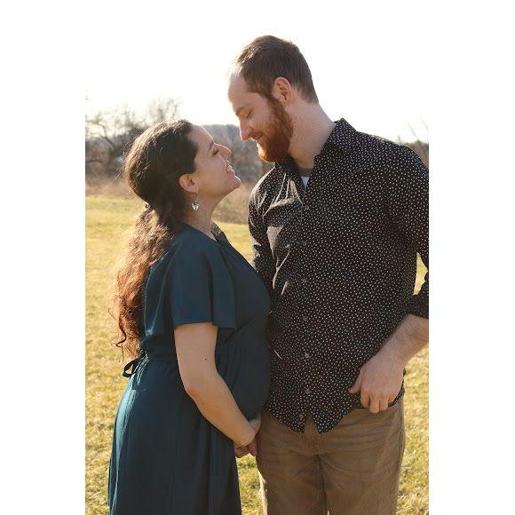 Showing some love during our pregnancy announcement photos