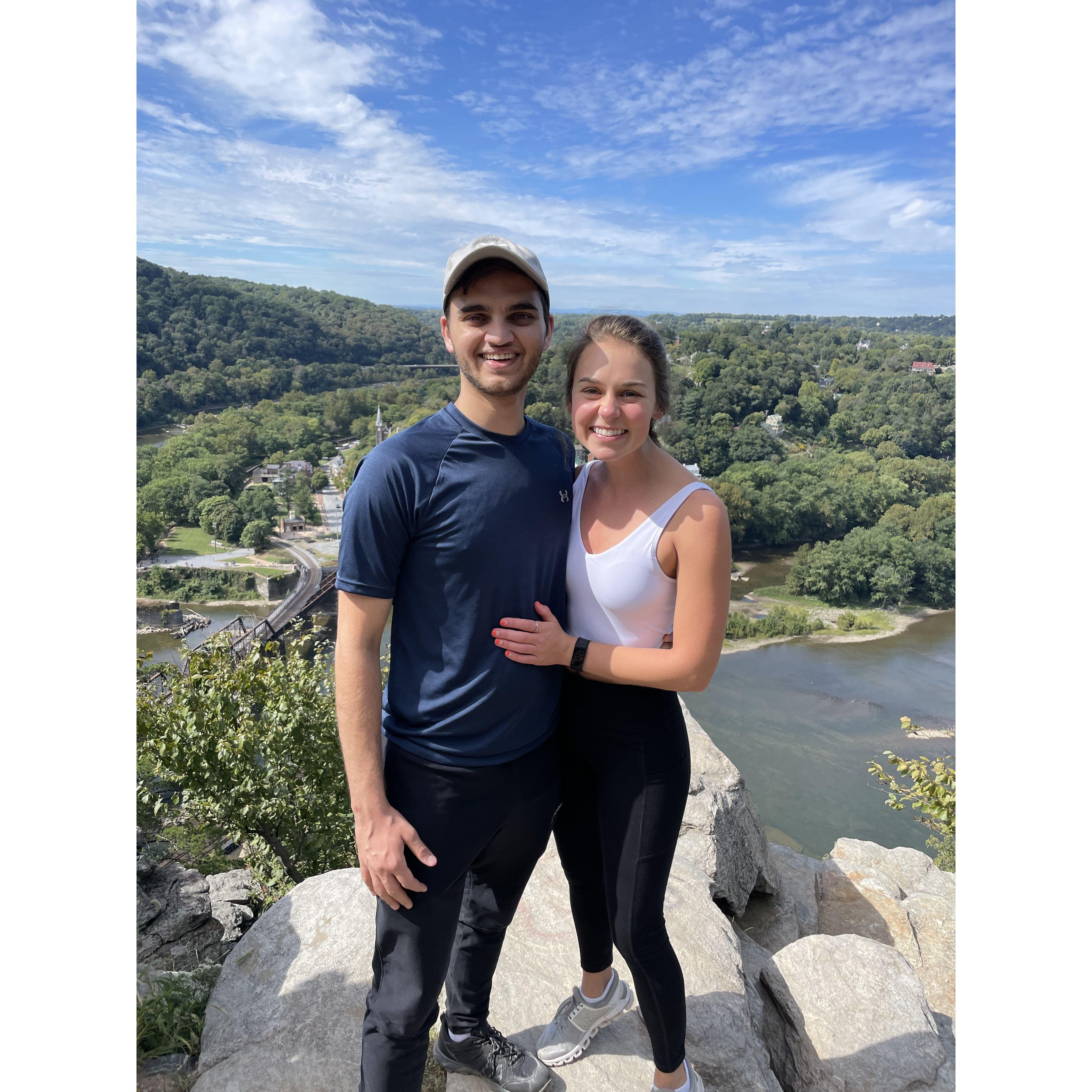 Our first hike together at Harpers Ferry