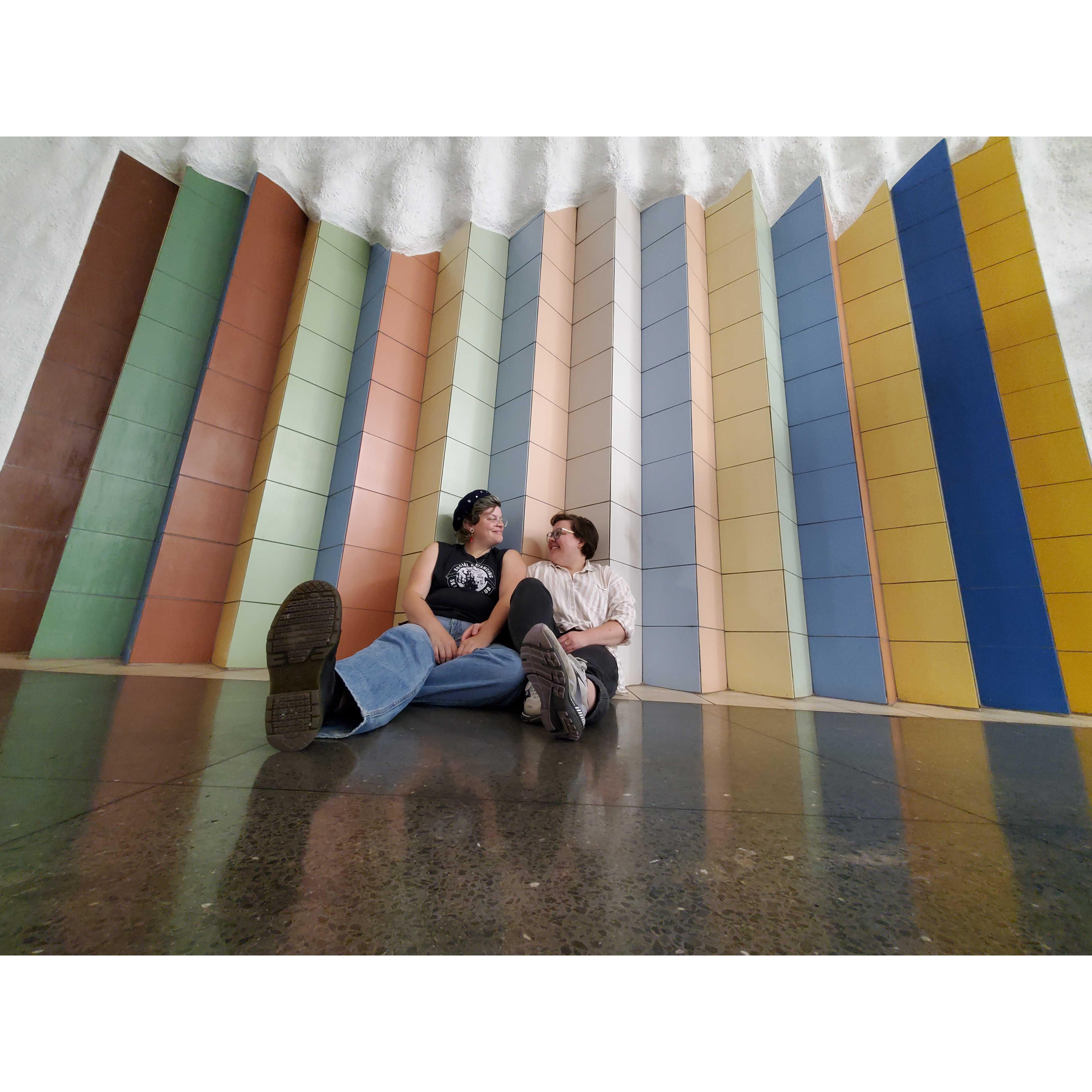 One of the subway stations in Stockholm!