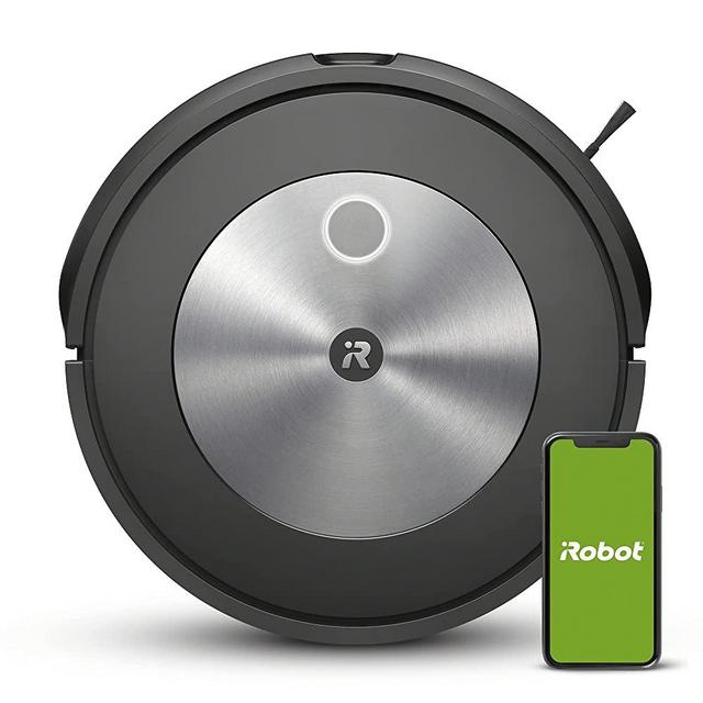 iRobot Roomba j7 (7150) Wi-Fi Connected Robot Vacuum - Identifies and avoids Obstacles Like pet Waste & Cords, Smart Mapping, Works with Alexa, Ideal for Pet Hair, Carpets, Hard Floors