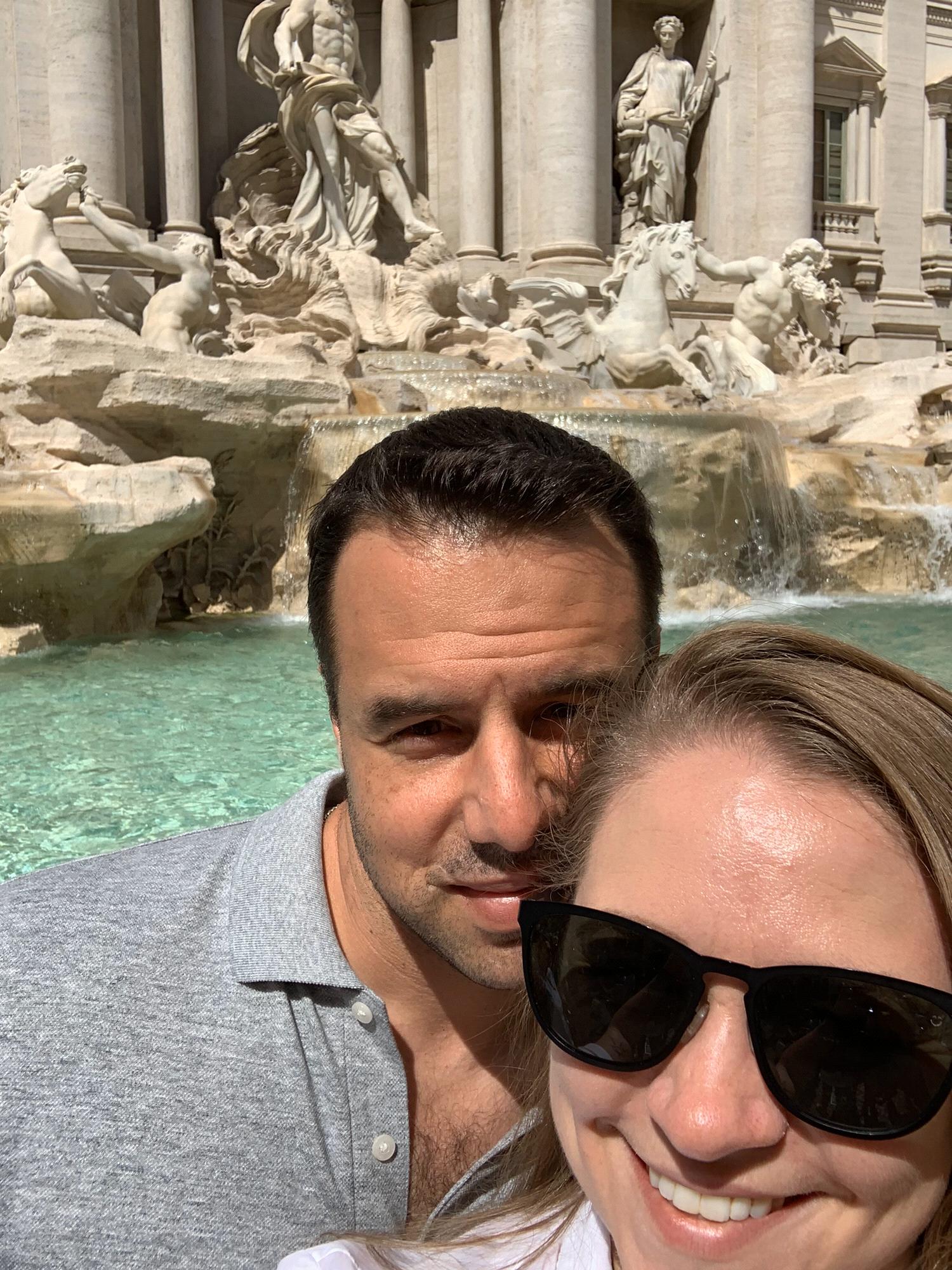 The Trevi Fountain is person!