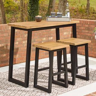 Town Wood 3-Piece Counter Table Set