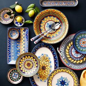 Sicily Ceramic Dinnerware Collection set of 4