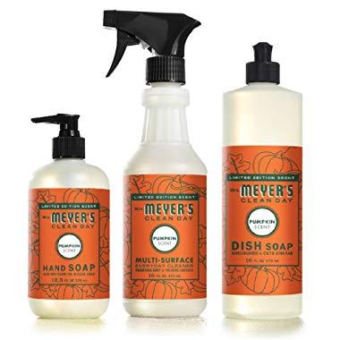 Mrs. Meyers Clean Day Pumpkin Kitchen Basics Set