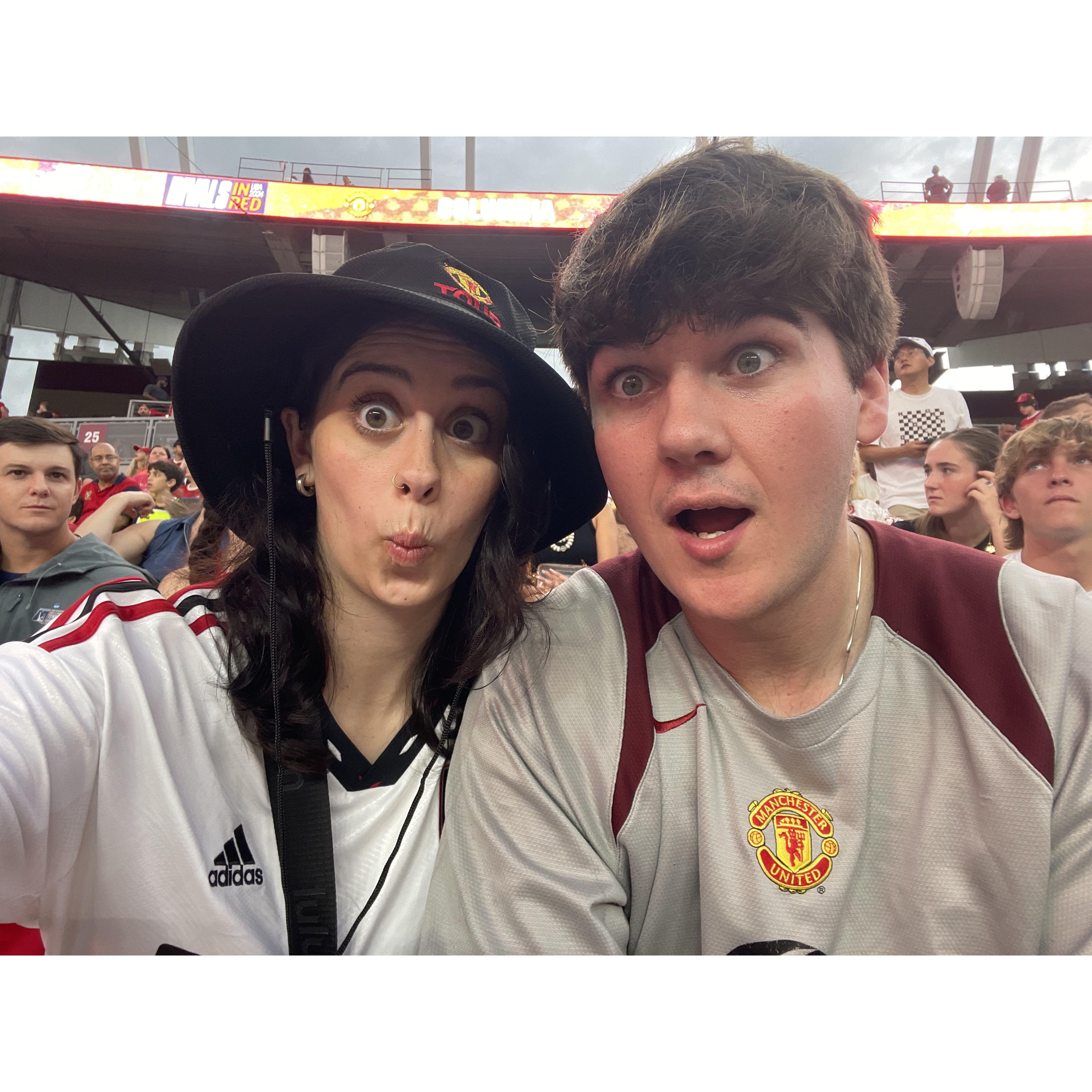 First pro soccer game together!