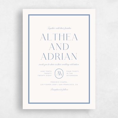 Multi-Colored Wedding Invitation - Conrad Classic