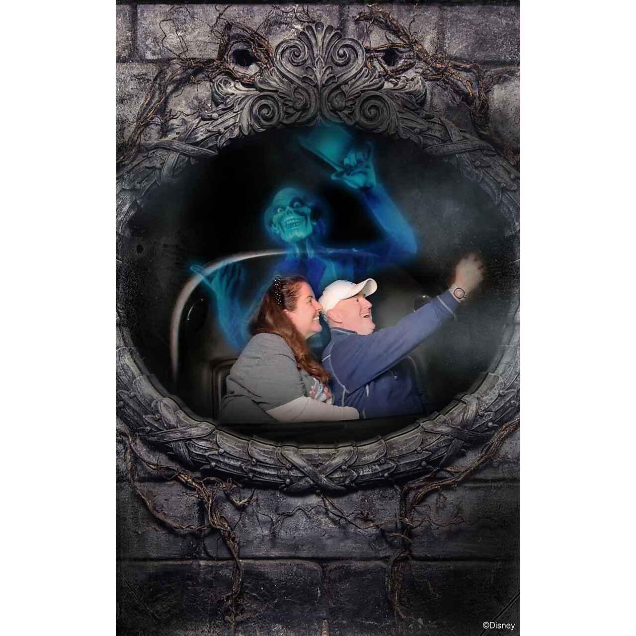 Haunted Mansion Selfie with the ghost host...2024
