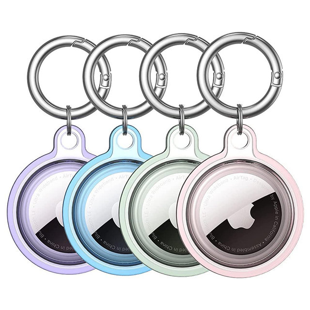 AirTags Case, DDJ AirTag Case Anti-Scratch Protective for Apple AirTags Case Apple Tag Case Air Tag (4 Colors)