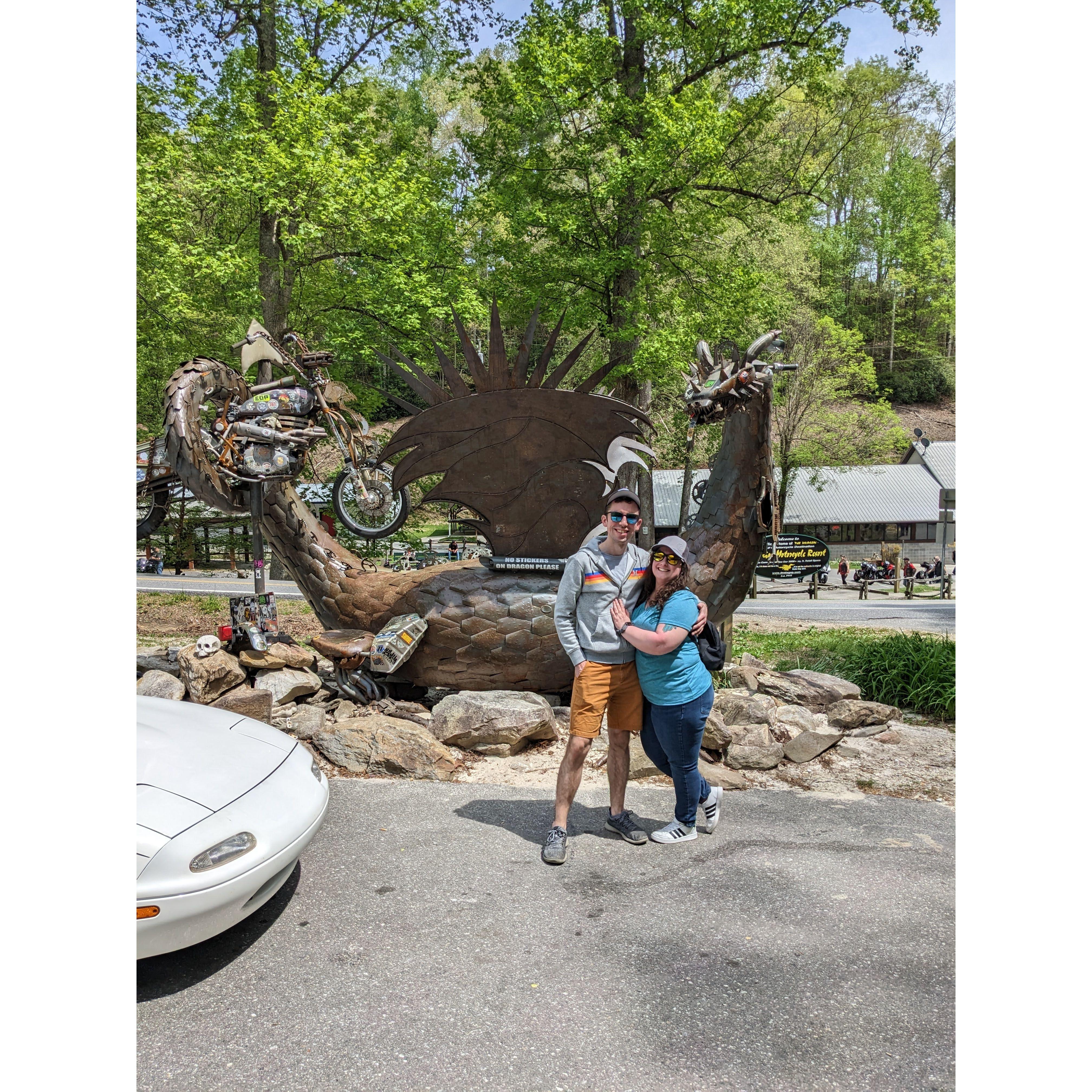 April 2023 - Tail of the Dragon in North Carolina:  318 curves in 11 miles