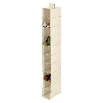 SFT-01254 10-Pocket Hanging Shoe Organizer, Natural