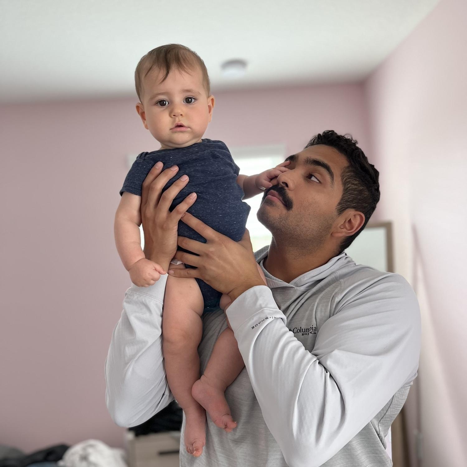 Armando & our nephew Callum🧡