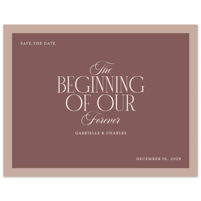 Acorn, Brown Wedding Digital Save the Date - Ford Landscape