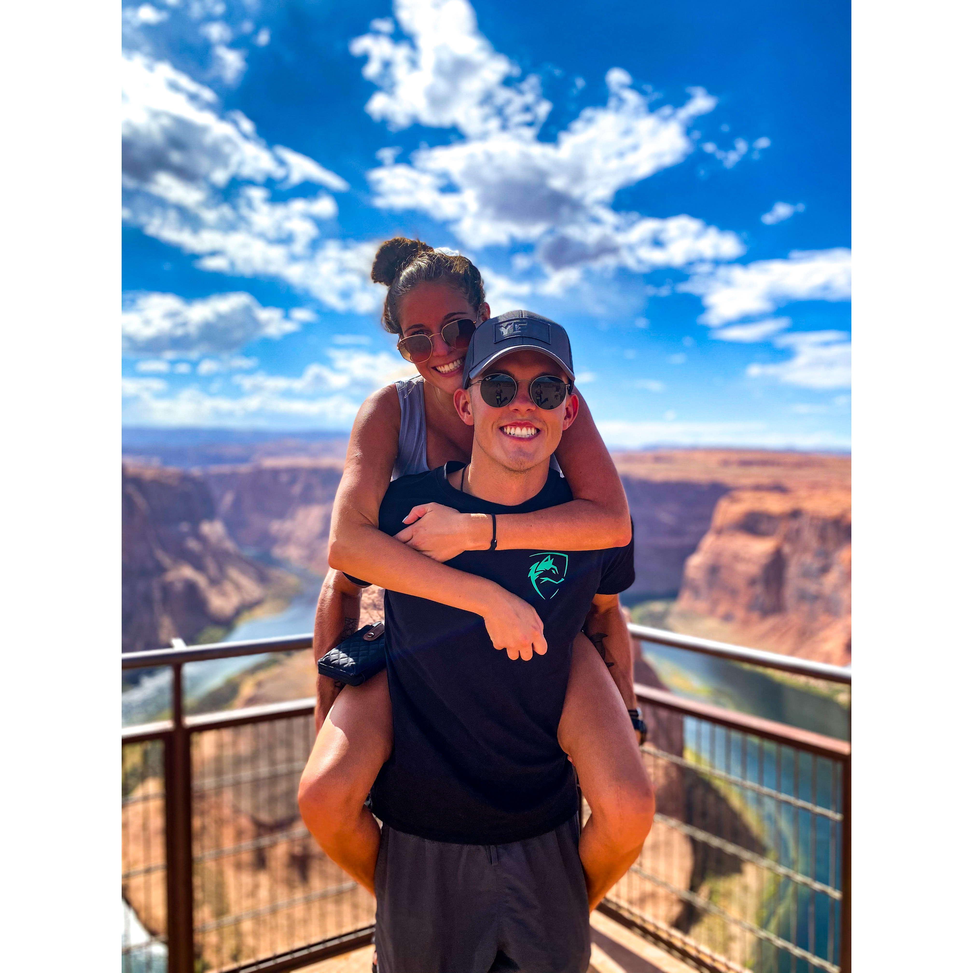 The first time Drew saw the Dare-Devil in her as she dangled her feet off the Grand Canyon
