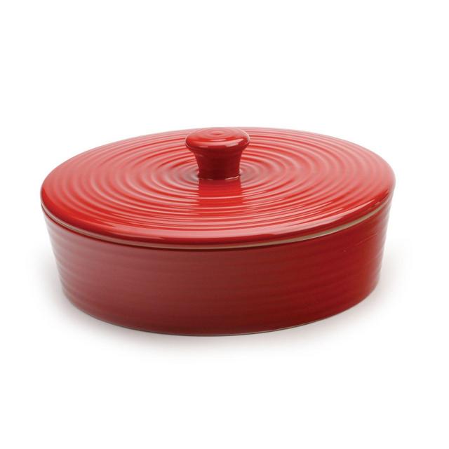 RSVP Glazed Tortilla Warmer in Red