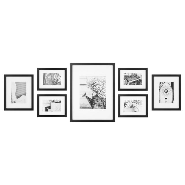 Gallery Perfect Photo Frames Gallery Wall Kit Black