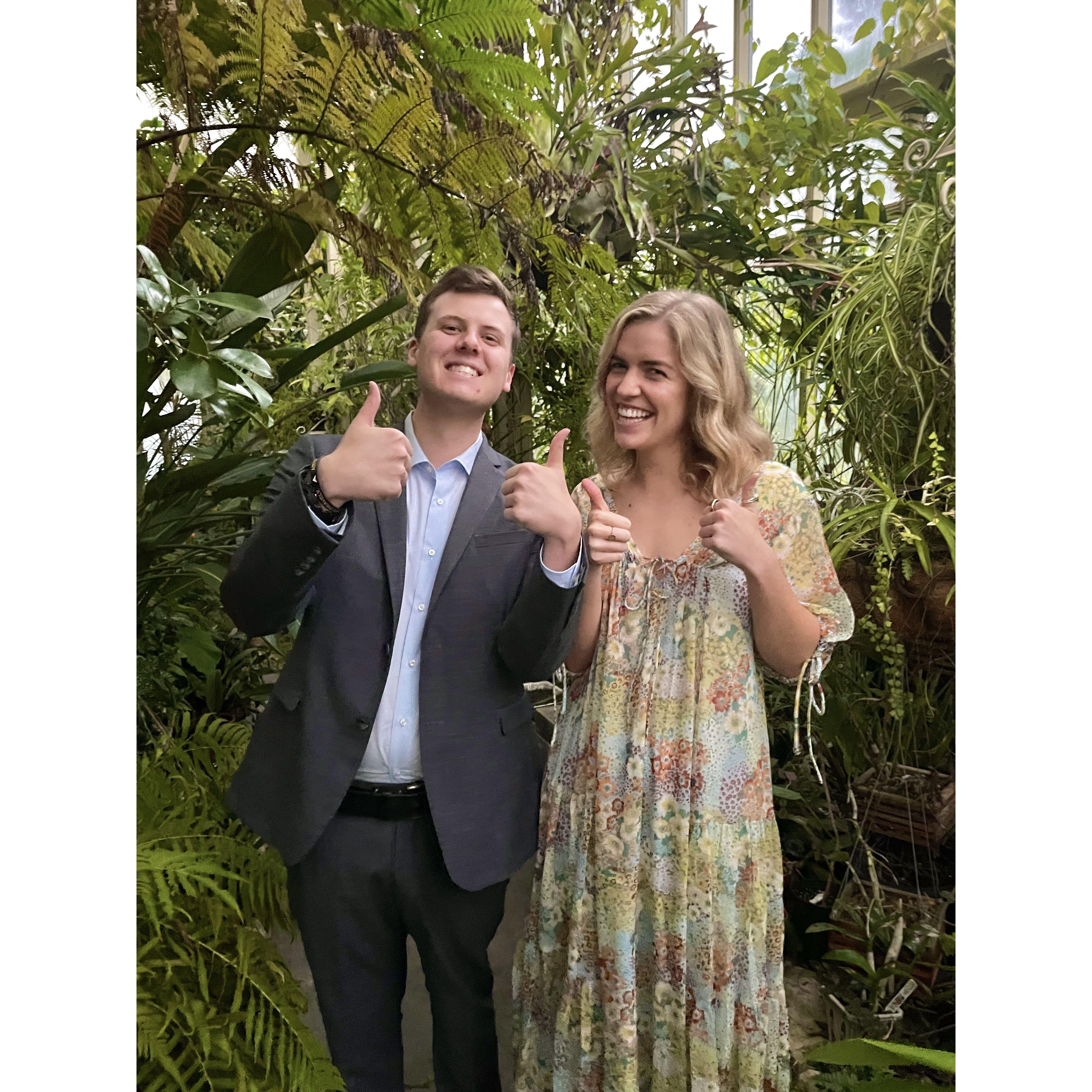 Our first date as an "official couple." October 2021