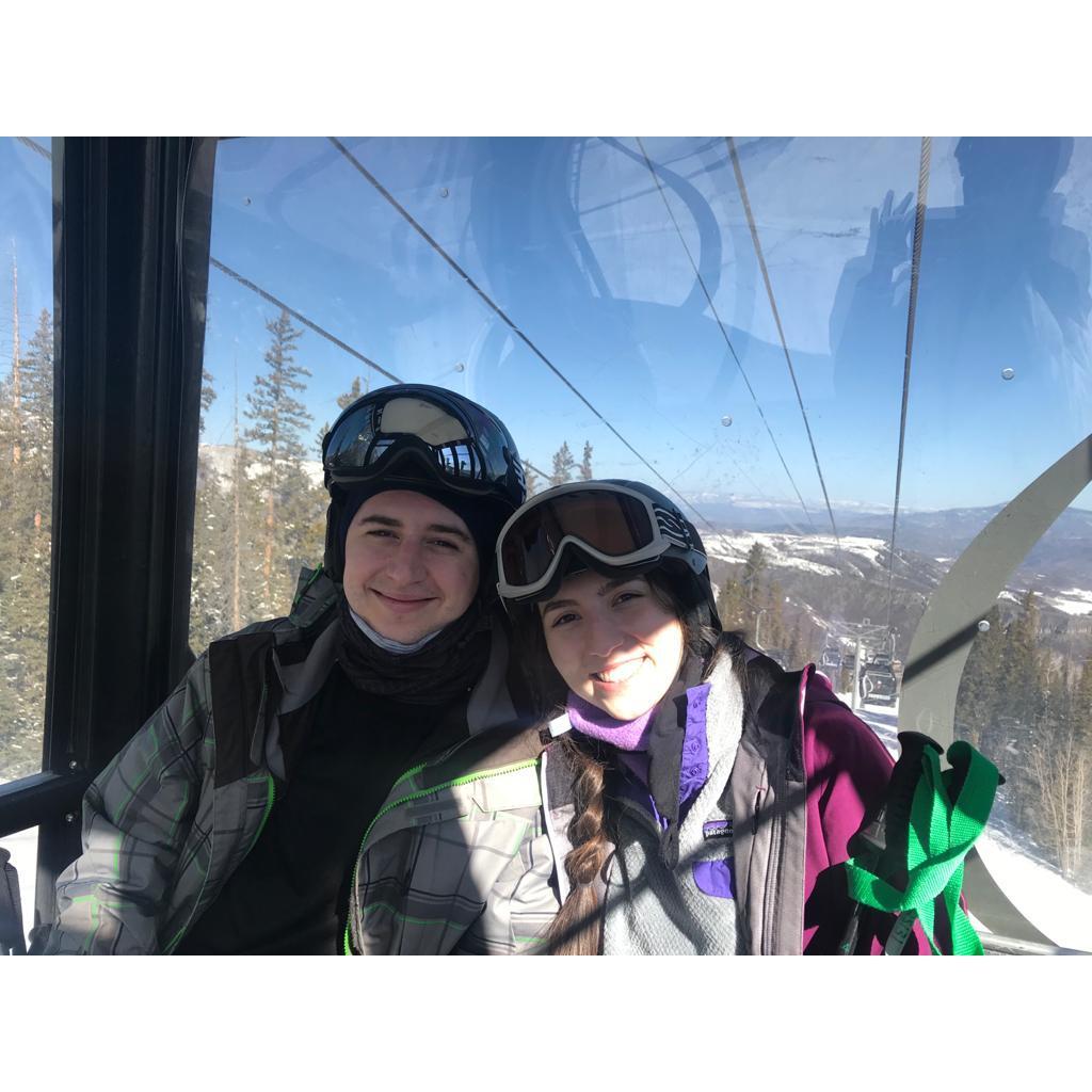 We love skiing!