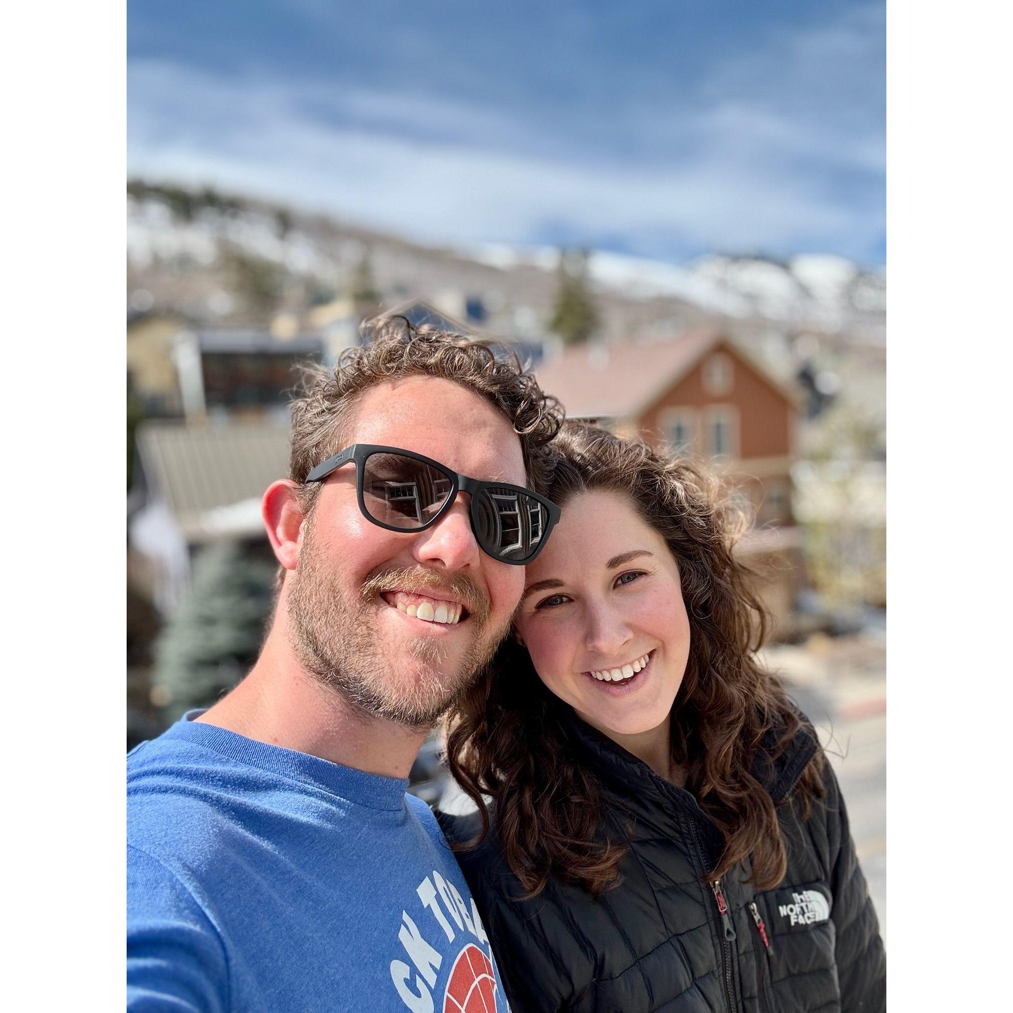 On our trip to Utah in March, we had drinks at the St. Regis Deer Valley and decided we wanted to get married (we stole the pen and will use it to sign our marriage license - don't tell!)