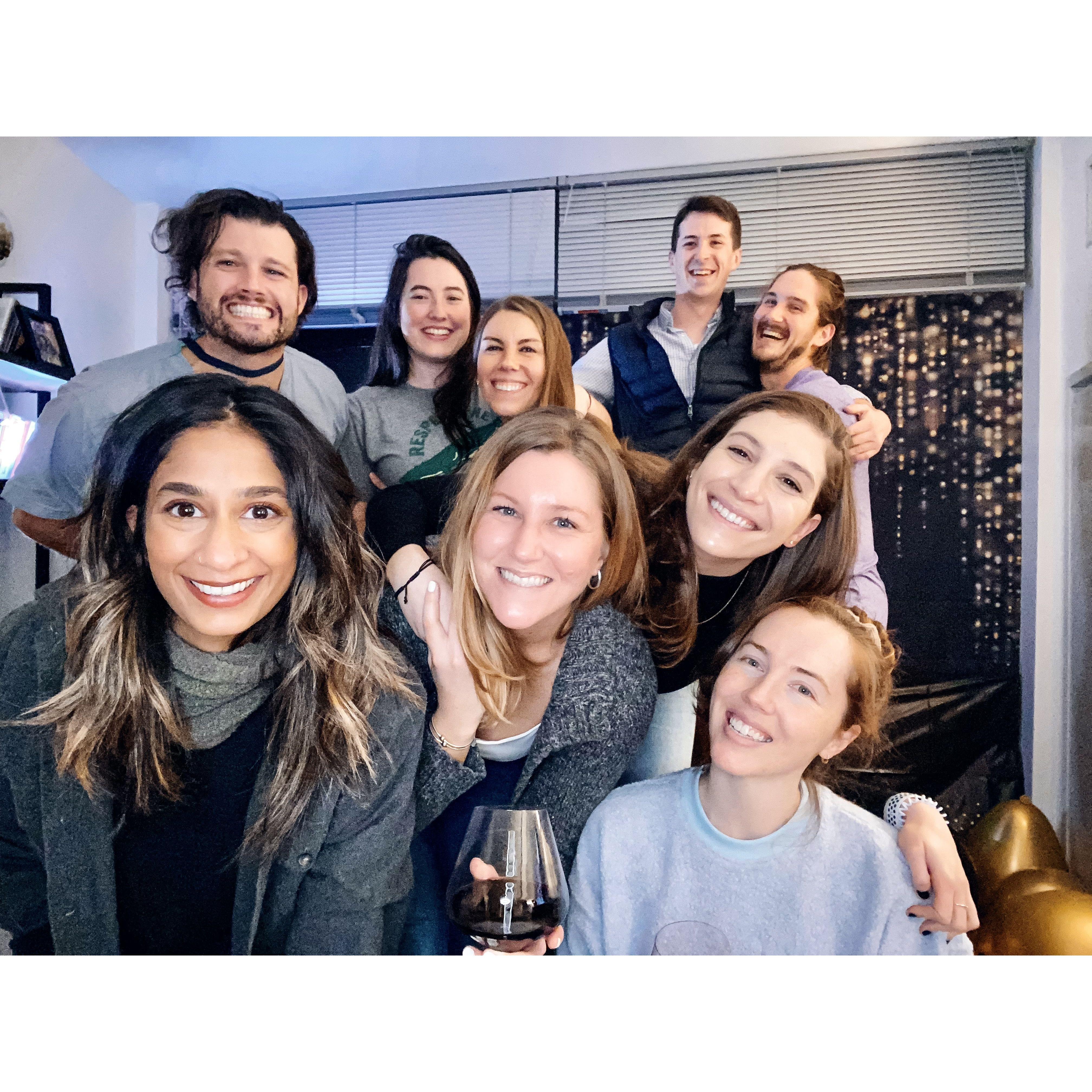 Hospital friends became the COVID family. Winter 2021.