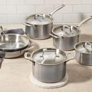 Essential Stainless Steel 10-Piece Cookware Set