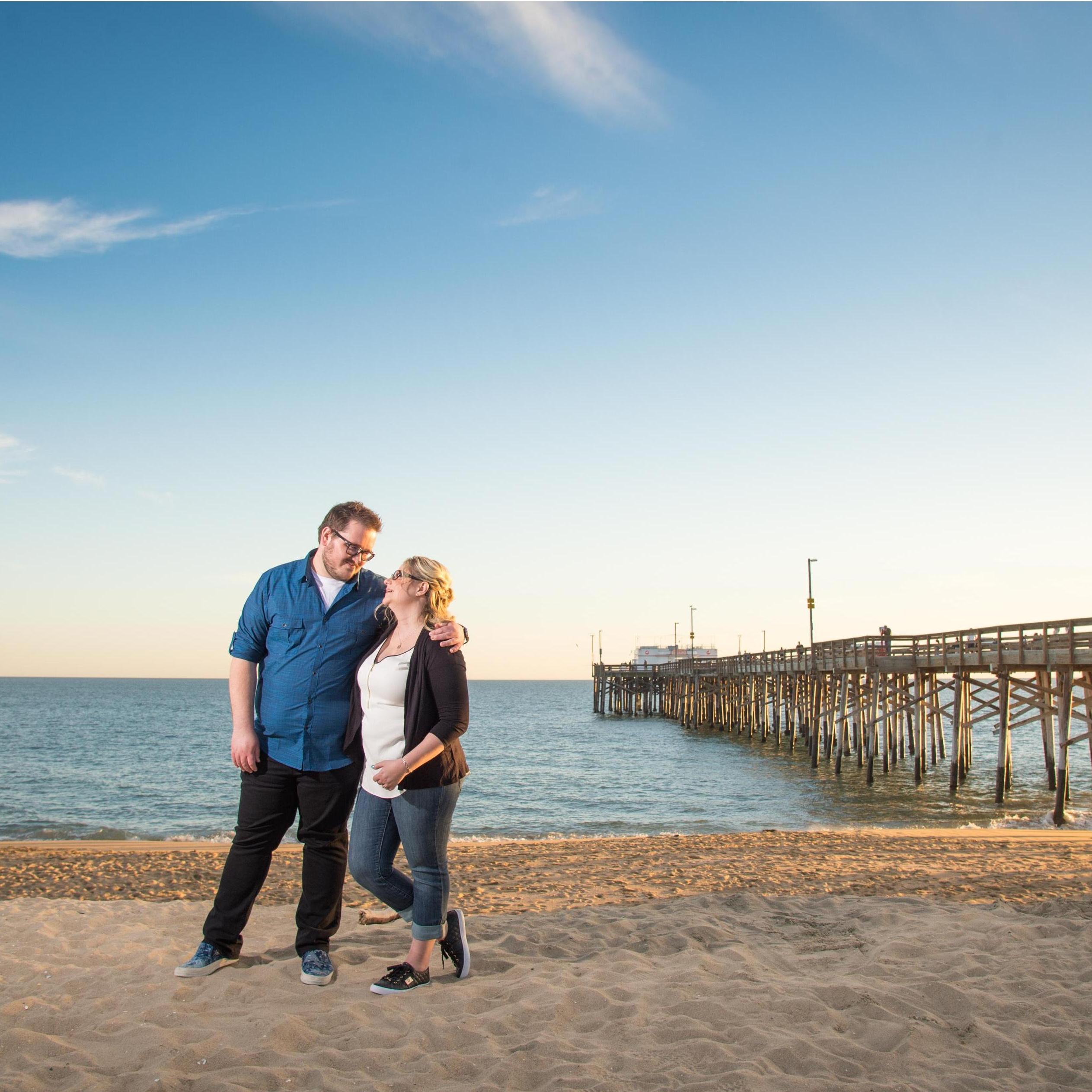 In love by the pier